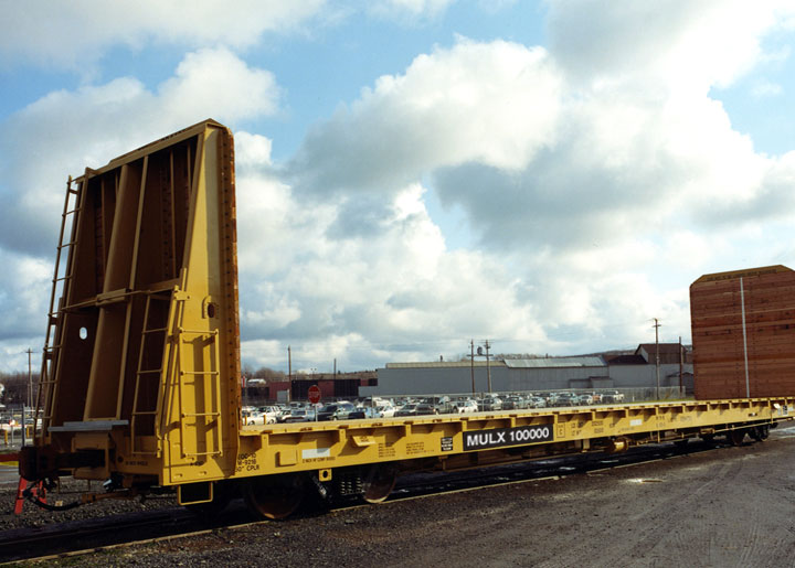 Bulkhead Flat Car